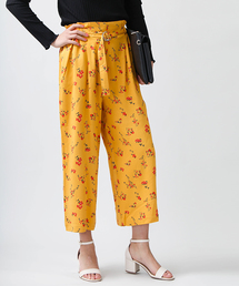 WEGO/ベルトクロップドワイドパンツ