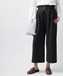 WEGO | WEGO/ベルトクロップドワイドパンツ(スラックス)