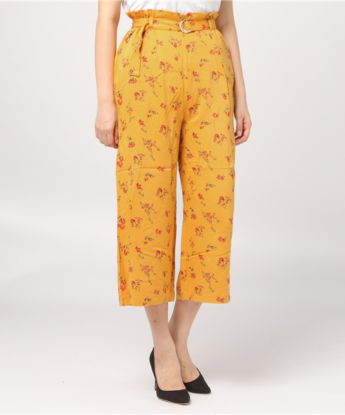 WEGO（ウィゴー）の「WEGO/ベルトクロップドワイドパンツ（スラックス・レディース・ライトインディゴブルー/ピンク/インディゴブルー/その他1/ブラック・LARGE/MEDIUM）」の12枚目の写真