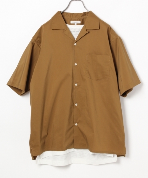 GLOBAL WORK（グローバルワーク）の「【吸水速乾】ビーチパジャマオープンシャツ/738553（シャツ/ブラウス・メンズ・ベージュ/ネイビー/ダークブルー/ブラック・SMALL/LARGE/MEDIUM/X-LARGE）」の3枚目の写真