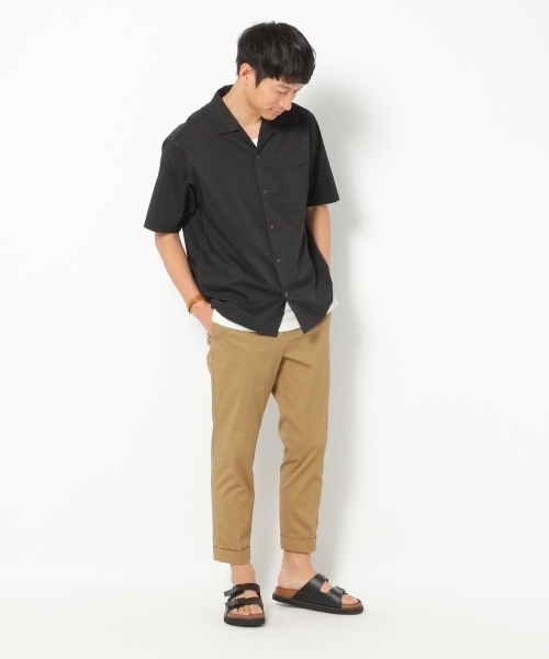 GLOBAL WORK（グローバルワーク）の「【吸水速乾】ビーチパジャマオープンシャツ/738553（シャツ/ブラウス・メンズ・ベージュ/ネイビー/ダークブルー/ブラック・SMALL/LARGE/MEDIUM/X-LARGE）」の18枚目の写真