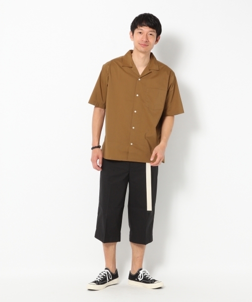 GLOBAL WORK（グローバルワーク）の「【吸水速乾】ビーチパジャマオープンシャツ/738553（シャツ/ブラウス・メンズ・ベージュ/ネイビー/ダークブルー/ブラック・SMALL/LARGE/MEDIUM/X-LARGE）」の12枚目の写真