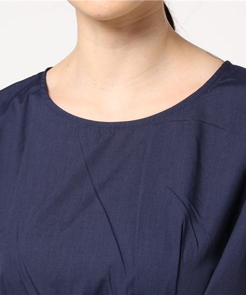 COLONY 2139（コロニートゥーワンスリーナイン）の「40Ｔ/Ｃブロード無地Wベルト付フレンチプルオーバー（シャツ/ブラウス・レディース・ホワイト/ネイビー/ブラック・FREE）」の7枚目の写真