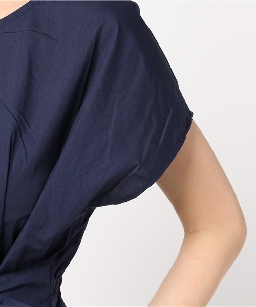 COLONY 2139（コロニートゥーワンスリーナイン）の「40Ｔ/Ｃブロード無地Wベルト付フレンチプルオーバー（シャツ/ブラウス・レディース・ホワイト/ネイビー/ブラック・FREE）」の9枚目の写真