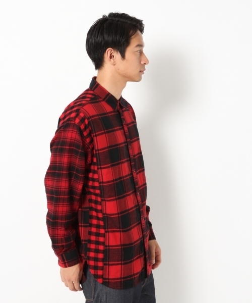 GLOBAL WORK(グローバルワーク)の「デザインソフトフランネル/749989 (シャツ/ブラウス・メンズ・イエロー/レッド・SMALL/LARGE/X-LARGE/MEDIUM)」の4枚目の写真