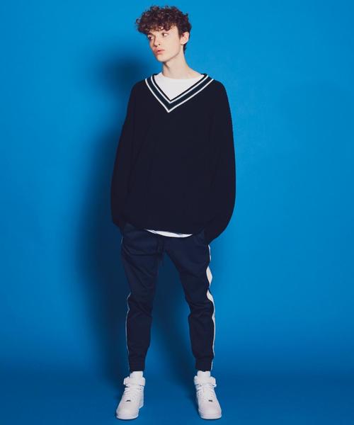 MONKEY TIME(モンキータイム)の「<monkey time> PE AZE BIG TILDEN/チルデンニット(ニット/セーター・メンズ・ブラック/グレー・MEDIUM/LARGE/SMALL)」の5枚目の写真