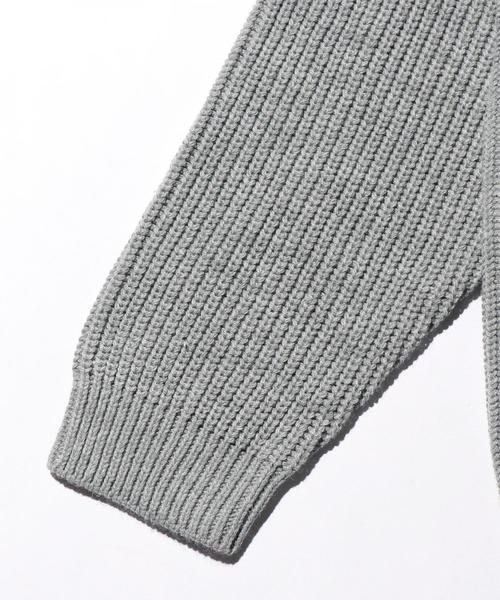 MONKEY TIME(モンキータイム)の「<monkey time> PE AZE BIG TILDEN/チルデンニット(ニット/セーター・メンズ・ブラック/グレー・MEDIUM/LARGE/SMALL)」の20枚目の写真