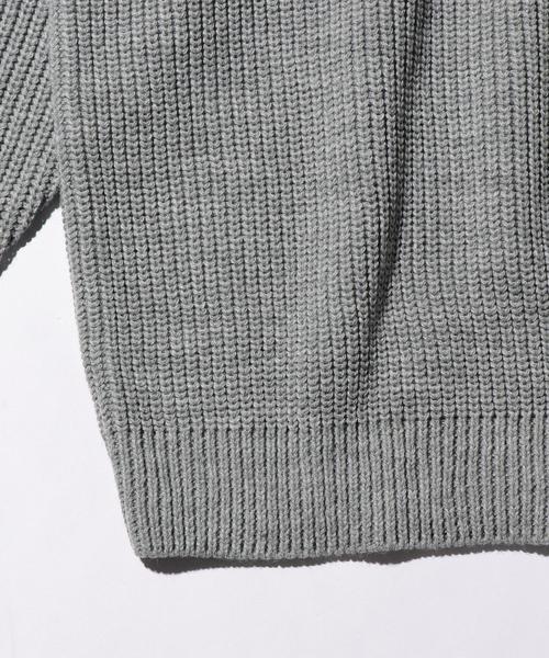 MONKEY TIME(モンキータイム)の「<monkey time> PE AZE BIG TILDEN/チルデンニット(ニット/セーター・メンズ・ブラック/グレー・MEDIUM/LARGE/SMALL)」の12枚目の写真