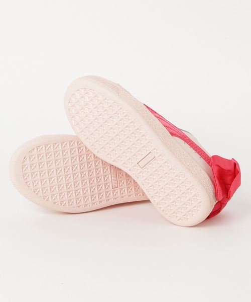 PUMA（プーマ）の「バスケット BOW AC PS (KIDS)（スニーカー・キッズ・ホワイト/ピンク/ブルー・17.0cm/18.0cm/19.0cm/20.0cm/21.0cm）」の5枚目の写真