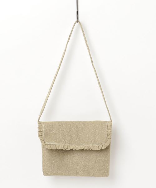 MERLOT（メルロー）の「フリル付きショルダーバッグ2548（ショルダーバッグ・レディース・ブラック/シルバー/ゴールド・FREE）」の3枚目の写真