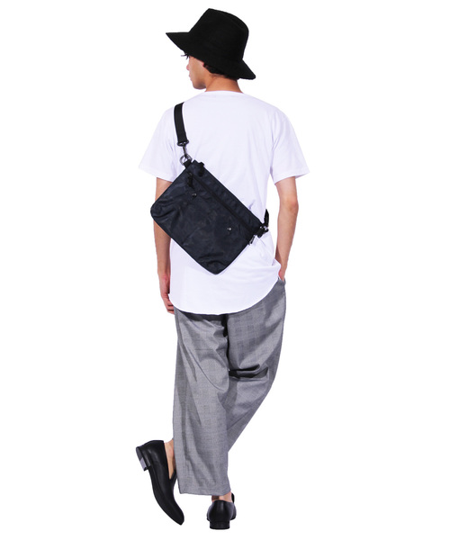 ８(eight)（エイト）の「サコッシュ 2WAY ショルダーバッグ（ショルダーバッグ・メンズ・ブラック/ネイビー/ブラック系その他/ブルー系その他・FREE）」の10枚目の写真