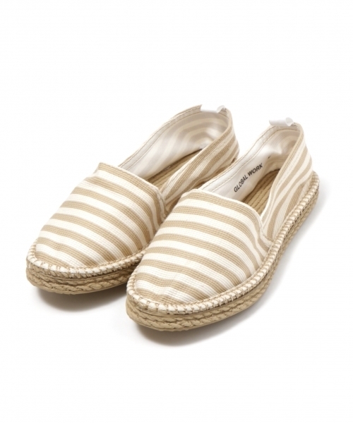 GLOBAL WORK（グローバルワーク）の「エスパドリーユ/Women/777079（スリッポン・レディース・ライトグレー/ブラック/ベージュ/レッド/ブルー/ホワイト/その他/グリーン・LARGE/MEDIUM/SMALL）」の5枚目の写真