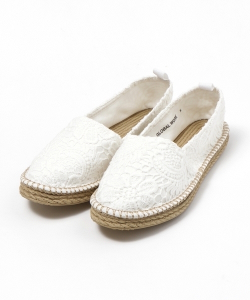 GLOBAL WORK（グローバルワーク）の「エスパドリーユ/Women/777079（スリッポン・レディース・ライトグレー/ブラック/ベージュ/レッド/ブルー/ホワイト/その他/グリーン・LARGE/MEDIUM/SMALL）」の2枚目の写真