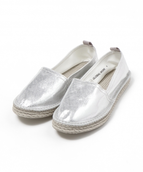 GLOBAL WORK（グローバルワーク）の「エスパドリーユ/Women/777079（スリッポン・レディース・ライトグレー/ブラック/ベージュ/レッド/ブルー/ホワイト/その他/グリーン・LARGE/MEDIUM/SMALL）」の4枚目の写真