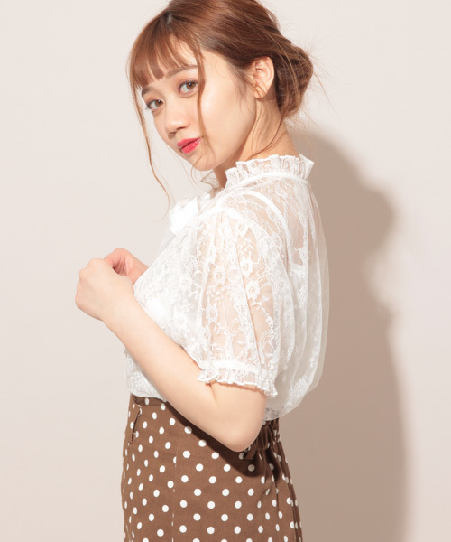 apres jour（アプレジュール）の「アプレガールコラボ ２ＷＡＹリボンブラウス【ZOZOTOWN限定アイテム】（シャツ/ブラウス・レディース・レッド/オフホワイト/ライトピンク・フリー）」の10枚目の写真