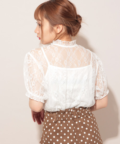 apres jour（アプレジュール）の「アプレガールコラボ ２ＷＡＹリボンブラウス【ZOZOTOWN限定アイテム】（シャツ/ブラウス・レディース・レッド/オフホワイト/ライトピンク・フリー）」の11枚目の写真