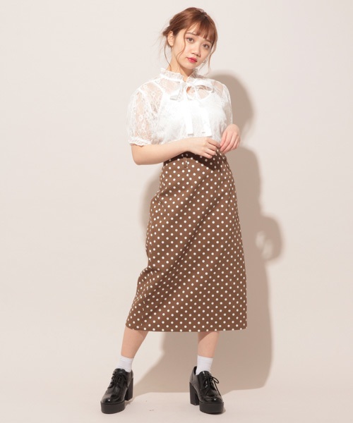 apres jour（アプレジュール）の「アプレガールコラボ ２ＷＡＹリボンブラウス【ZOZOTOWN限定アイテム】（シャツ/ブラウス・レディース・レッド/オフホワイト/ライトピンク・フリー）」の17枚目の写真