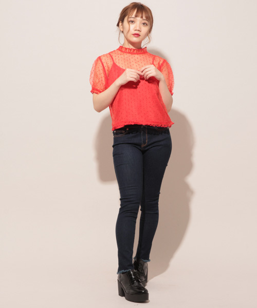 apres jour（アプレジュール）の「アプレガールコラボ ２ＷＡＹリボンブラウス【ZOZOTOWN限定アイテム】（シャツ/ブラウス・レディース・レッド/オフホワイト/ライトピンク・フリー）」の22枚目の写真