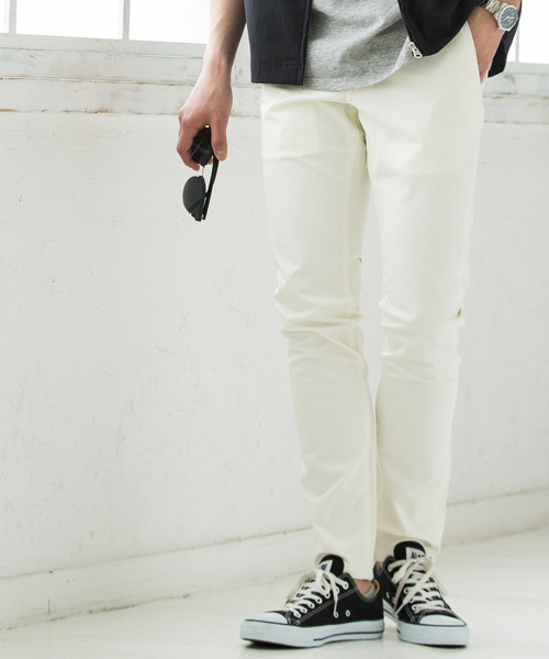 WEGO（ウィゴー）の「WEGO/ライトストレッチスキニーパンツ（その他パンツ・メンズ・ホワイト/ブラック/カーキ/ブルー・SMALL/MEDIUM/LARGE）」の2枚目の写真