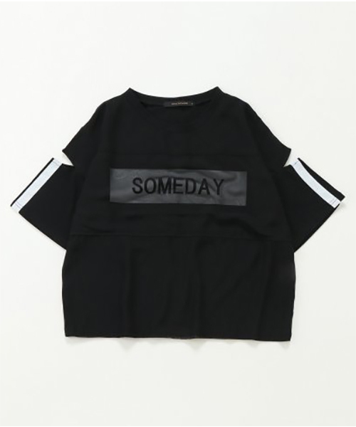 VENCEEXCHANGE(ヴァンスエクスチェンジ)の「腕スリットプルオーバー(Tシャツ/カットソー・レディース・オフホワイト/ブラック/ライトカーキ・M)」の3枚目の写真