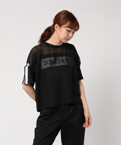 VENCEEXCHANGE(ヴァンスエクスチェンジ)の「腕スリットプルオーバー(Tシャツ/カットソー・レディース・オフホワイト/ブラック/ライトカーキ・M)」の7枚目の写真