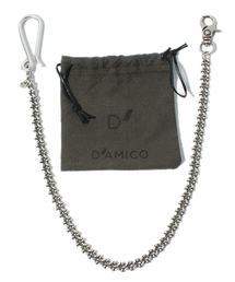 D'AMICO 【ダミーコ】 セラミックボール 　ウォレットチェーン シンプルな着こなしのアクセントに。D'D'amico[ディーダミーコ