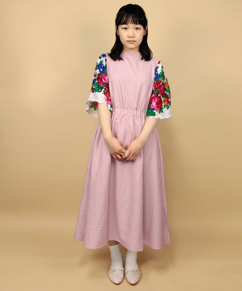 Hamble By Par Avion ハンブルバイパラビオン の 袖スカーフワンピース ワンピース Wear