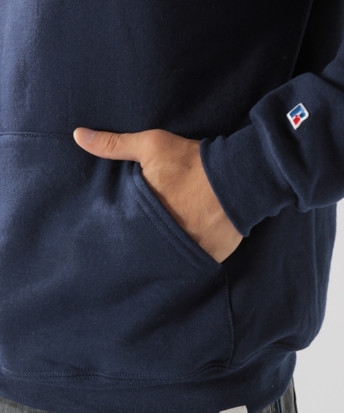 Russell Athletic(ラッセルアスレティック)の「【RUSSELL ATHLETIC (ラッセルアスレチック)】胸ロゴプルパーカー 18AW(パーカー・メンズ・ネイビー/グレー/オフホワイト・LARGE)」の15枚目の写真