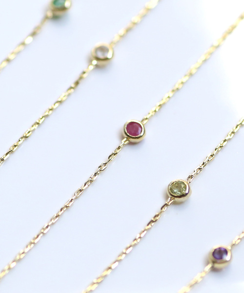 ANEMONE（アネモネ）の「誕生石ブレスレット（ブレスレット・レディース・ブルー/クリア/ダークブルー/グリーン/ライトブルー/ライトグリーン/ピンク/パープル/レッド/ホワイト/ワイン/イエロー・FREE）」の10枚目の写真