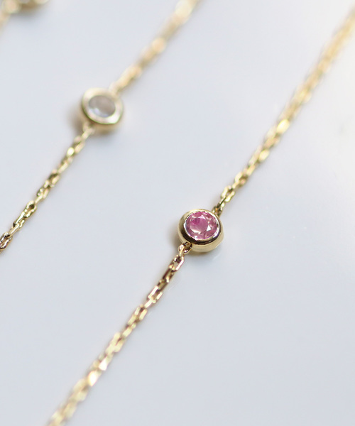 ANEMONE（アネモネ）の「誕生石ブレスレット（ブレスレット・レディース・ブルー/クリア/ダークブルー/グリーン/ライトブルー/ライトグリーン/ピンク/パープル/レッド/ホワイト/ワイン/イエロー・FREE）」の9枚目の写真