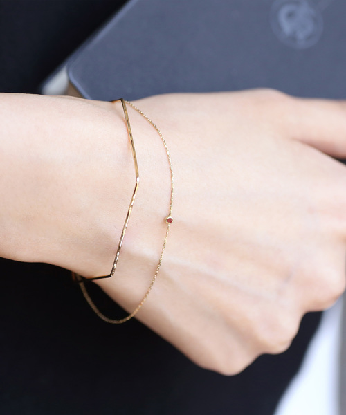 ANEMONE（アネモネ）の「誕生石ブレスレット（ブレスレット・レディース・ブルー/クリア/ダークブルー/グリーン/ライトブルー/ライトグリーン/ピンク/パープル/レッド/ホワイト/ワイン/イエロー・FREE）」の11枚目の写真