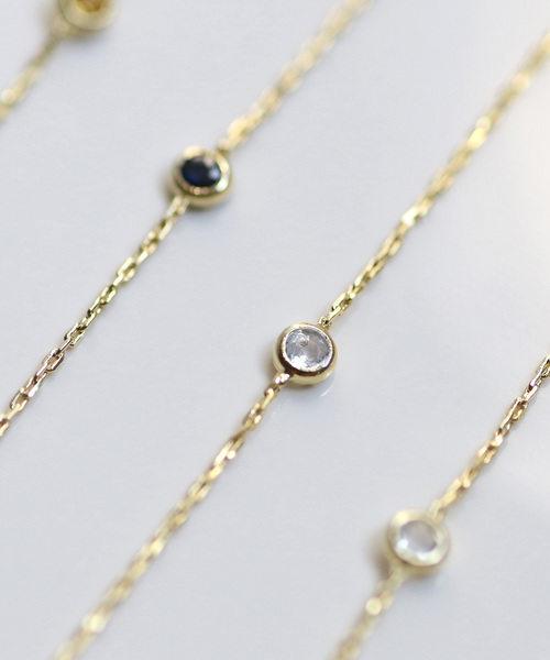 ANEMONE（アネモネ）の「誕生石ブレスレット（ブレスレット・レディース・ブルー/クリア/ダークブルー/グリーン/ライトブルー/ライトグリーン/ピンク/パープル/レッド/ホワイト/ワイン/イエロー・FREE）」の6枚目の写真