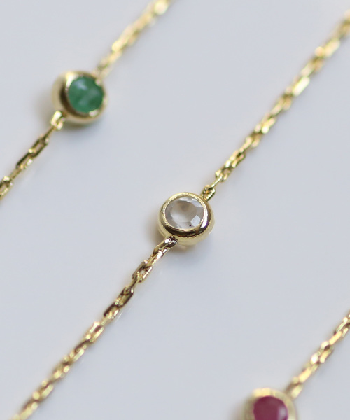 ANEMONE（アネモネ）の「誕生石ブレスレット（ブレスレット・レディース・ブルー/クリア/ダークブルー/グリーン/ライトブルー/ライトグリーン/ピンク/パープル/レッド/ホワイト/ワイン/イエロー・FREE）」の12枚目の写真