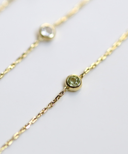 ANEMONE（アネモネ）の「誕生石ブレスレット（ブレスレット・レディース・ブルー/クリア/ダークブルー/グリーン/ライトブルー/ライトグリーン/ピンク/パープル/レッド/ホワイト/ワイン/イエロー・FREE）」の4枚目の写真