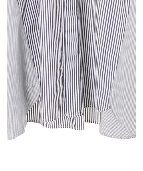 Editt by YECCA VECCA（エディットバイイェッカヴェッカ）の「オーバーサイズシャツワンピース（ワンピース・レディース・カーキ/キャメル/ストライプ・FREE）」の7枚目の写真