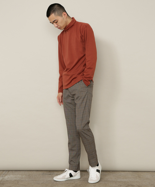 ADAM ET ROPE'（アダムエロペ）の「ポンチタートルネックTシャツ（Tシャツ/カットソー・メンズ・ホワイト系その他/ブラック系その他3/グリーン系その他/ネイビー/レンガ・M/L）」の10枚目の写真