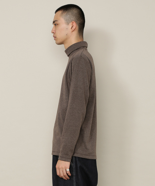 ADAM ET ROPE'（アダムエロペ）の「ポンチタートルネックTシャツ（Tシャツ/カットソー・メンズ・ホワイト系その他/ブラック系その他3/グリーン系その他/ネイビー/レンガ・M/L）」の11枚目の写真