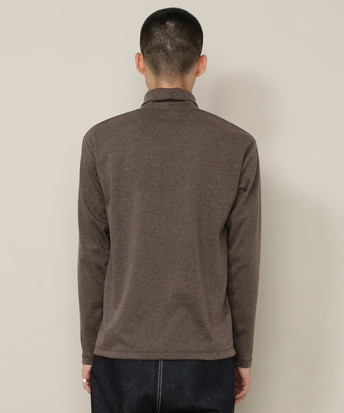 ADAM ET ROPE'（アダムエロペ）の「ポンチタートルネックTシャツ（Tシャツ/カットソー・メンズ・ホワイト系その他/ブラック系その他3/グリーン系その他/ネイビー/レンガ・M/L）」の12枚目の写真