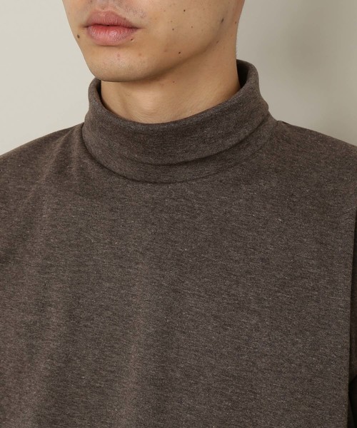 ADAM ET ROPE'（アダムエロペ）の「ポンチタートルネックTシャツ（Tシャツ/カットソー・メンズ・ホワイト系その他/ブラック系その他3/グリーン系その他/ネイビー/レンガ・M/L）」の13枚目の写真