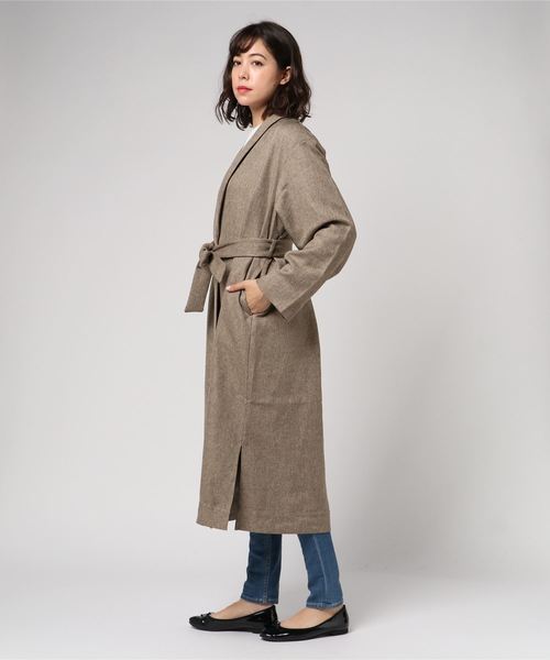 MOUSSY（マウジー）の「LIGHT TWILL GOWN（その他アウター・レディース・ブラック/ダークブラウン/ベージュ・FREE）」の20枚目の写真