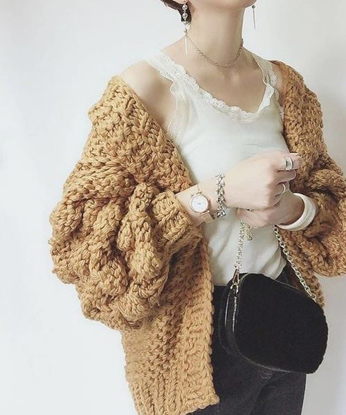 florist（フローリスト）の「シンプルラウンドファーポーチ（ショルダーバッグ・レディース・ブラック/ネイビー/レッド/カーキ/グリーン/ダークグレー/キャメル・FREE）」の14枚目の写真