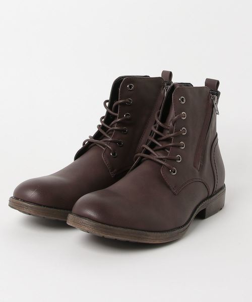ARCADE(アーケード)の「プレーントゥレースアップブーツ(ブーツ・メンズ・ブラック/ダークブラウン/ブラック系その他/ブラック系その他2/キャメル・25.5cm/26.5cm/26.0cm/27.0cm)」の4枚目の写真
