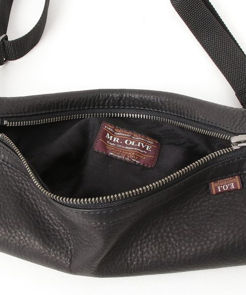 MR.OLIVE（ミスターオリーブ）の「【MR.OLIVE】WATER PROOF WASHABLE LEATHER SACOCHE BAG（ショルダーバッグ・メンズ・ブラック・FREE）」の4枚目の写真