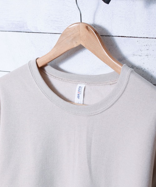 JERZEES（ジャージーズ）の「【Ir】【JERZEES（ジャージーズ）】裏起毛JERZEESトレーナー（スウェット・レディース・ホワイト/ブラック/ネイビー/杢グレー/パープル/ベージュ/サックスブルー/オレンジ/オリーブ・MEDIUM/LARGE/SMALL/X-LARGE）」の14枚目の写真