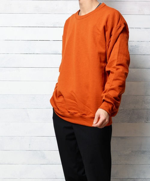 JERZEES（ジャージーズ）の「【Ir】【JERZEES（ジャージーズ）】裏起毛JERZEESトレーナー（スウェット・レディース・ホワイト/ブラック/ネイビー/杢グレー/パープル/ベージュ/サックスブルー/オレンジ/オリーブ・MEDIUM/LARGE/SMALL/X-LARGE）」の21枚目の写真