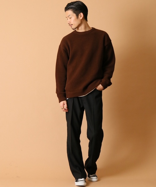 crepuscule（クレプスキュール）の「◆CREPUSCULE / クレプスキュール 417別注  CREW NECK（ニット/セーター・メンズ・ブラウン/ベージュ/イエロー系その他・1/2）」の6枚目の写真