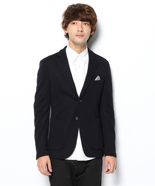 EDIFICE（エディフィス）の「◇ミラノリブ パッチジャケット（テーラードジャケット・メンズ・キャメル/ネイビー・46/44/48/50）」の4枚目の写真