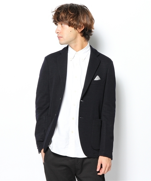 EDIFICE（エディフィス）の「◇ミラノリブ パッチジャケット（テーラードジャケット・メンズ・キャメル/ネイビー・46/44/48/50）」の7枚目の写真