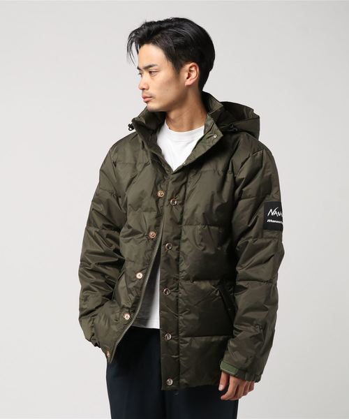 NANGA(ナンガ)の「MANASTASH×NANGA/ AURORA-TEX DOWN JACKET(ダウンジャケット/コート・メンズ・ブラック/オリーブ・MEDIUM/LARGE)」の5枚目の写真