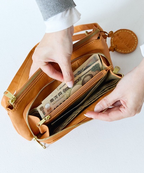 zucchero ズッケロ お財布 ショルダーバッグ レディース 本革 ミニ